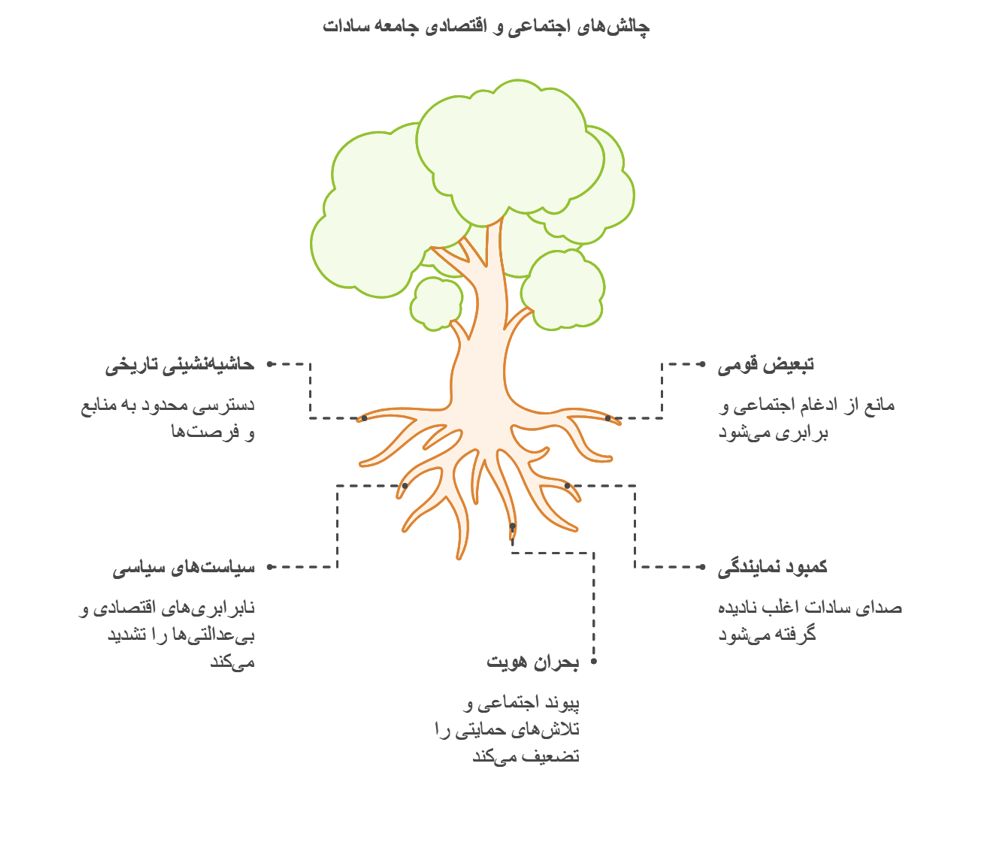 چالش های اجتماعی و اقتصادی جامعه سادات